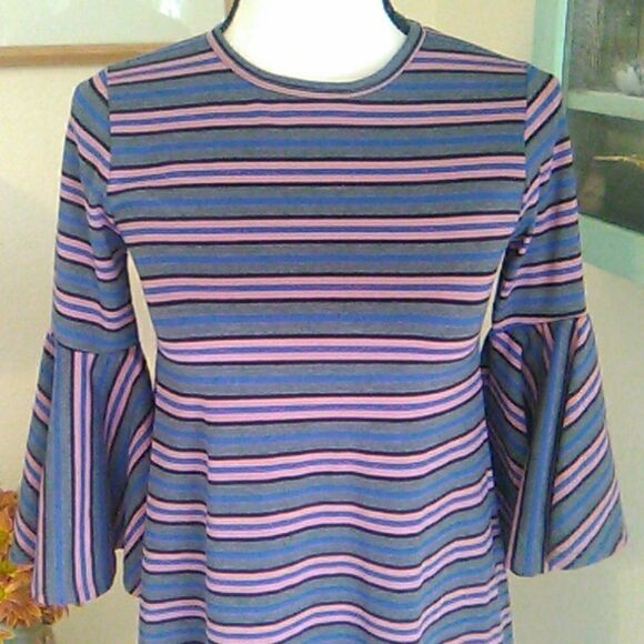 LuLaRoe Ruffled Shift Dress - Picture 2 of 12